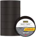 Scotch Duct Tape , 1.88 in x 20 yd, Jet Black, 6 Pack (920-BLK-C)
