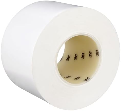 3M Durable Floor Marking Tape 971, White, 4 in x 36 yd, 17 mil, 1 Roll