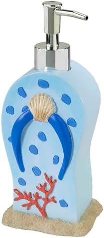 Avanti Linens - Accessory Set, Resin Tumbler, Toothbrush Holder, Soap Dish & Lotion Pump, Durable Bath Decor (Beach Mode Collection)