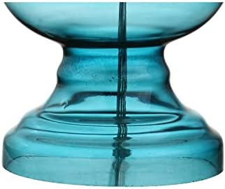 JONATHAN Y Genie 28.5" Glass Table Lamp, Aqua, Set of 2