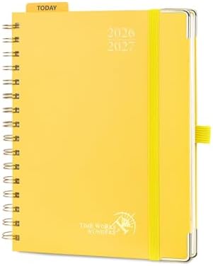 POPRUN 2026-2027 Weekly Planner 6.25" x 8.5" Weekly and Monthly Planner