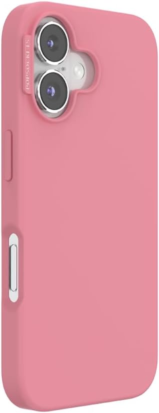 PopSockets iPhone 16 Phone Case with MagSafe, Wireless Charging Compatible, Pink - Putty