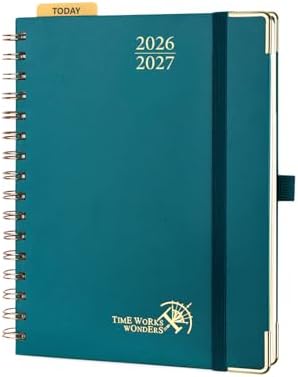 POPRUN 2026-2027 Weekly Planner 6.25" x 8.5" Weekly and Monthly Planner