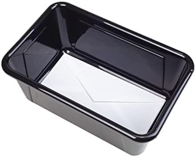 Storex Small Cubby Bins – Plastic Storage Containers for Classroom, 12.2 x 7.8 x 5.1 inches, Black, 5-Pack (62466A05C)