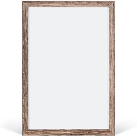 U Brands Organization Center Kit, Rustic Wood Frame, Includes Magnetic Dry Erase Calendar, Magnetic Whiteboard, Linen Bulletin Board, Along with 6 Pins, 4 Markers, and 4 Magnets (4835U00-01)