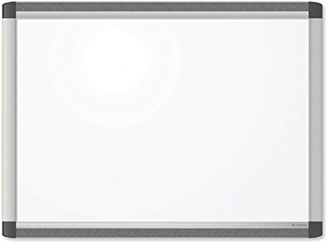 U Brands Dry Erase White Board, 24" x 18", Magnetic, Aluminum PINIT Frame