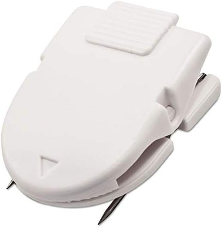 Advantus Panel Wall Clip for Fabric Panels, Standard Size, 40-Sheet Capacity, Box of 50, White (75342)