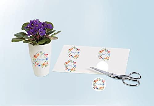 Avery Glossy Clear Sticker Paper | 8.5 x 11 Inch | Permanent Adhesive | For Laser & Inkjet Printers | 7 Sheets, Pack of 6