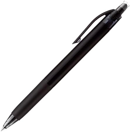 Mitsubishi Pencil Erasable Gel Ink Ballpoint Pen, uni-ball R:E 0.5mm, Off Black, Set of 10