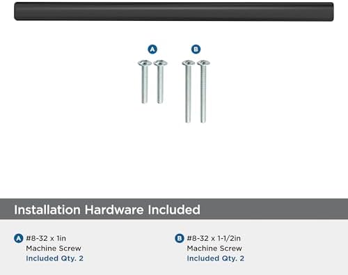 Amerock 10 Pack 5-1/16" Bar Pulls Matte Black Drawer Pull