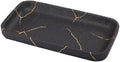 Nicole Miller - Vanity Tray, Resin Countertop Accessories, Dorm Room Essentials (Sydney Collection, Black/Gold)