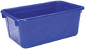 School Smart Sturdy Plastic Storage Tray, Multifunctional Design for Classroom, Home, and More, Standard Cubby Size, Blue, Pack of 5