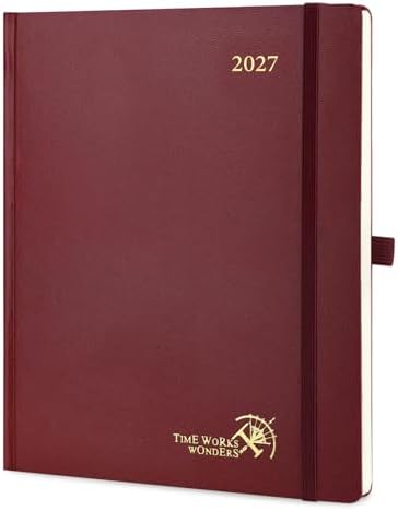 POPRUN 2027 Planner Weekly and Monthly, 8.5" x 10.5", Daily Calendar Book