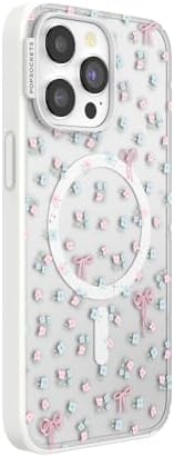 PopSockets iPhone 15 Pro Max Phone Case with MagSafe, Wireless Charging Compatible, Bow - Bows & Blooms