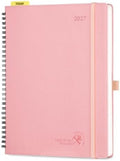 POPRUN 2027 Planner, Large 8.5" x 10.5" Weekly Calendar, Day Planner 2027