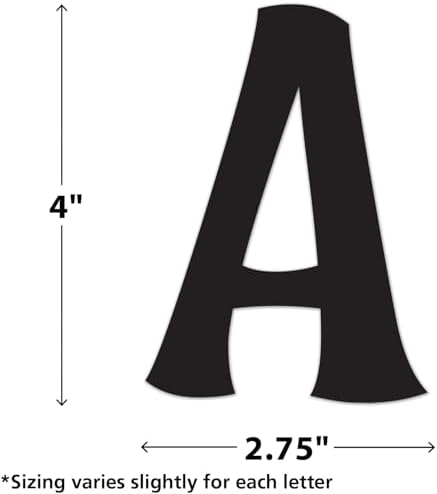 Teacher Created Resources Self-Adhesive Black 4" Wild Whimsy Letters Combo Pack (TCR9643)