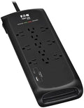 Eaton Tripp Lite Series Surge Protector Power Strip with Flat Plug Braided Extension Cord + 2 USB Charging Ports, 4200 Joules, 8ft Cable, Manufacturer's (TLP118DBUC)