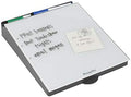 ECR4Kids MessageStor Dry-Erase Glass Board Memo Station, Desk Organizer, White