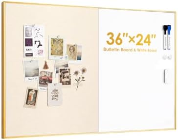 ARCOBIS Dry Erase Cork Board Combo