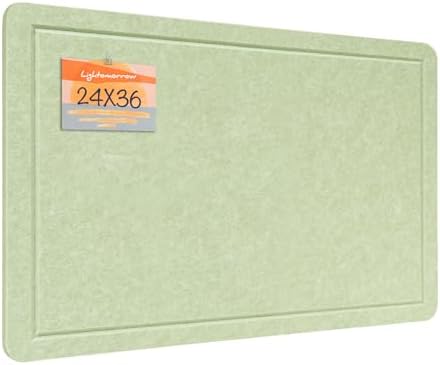 Felt Bulletin Board 36x24 inches, Decorative Pin Board for Home & Office