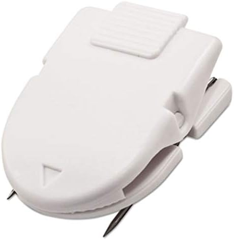 Advantus Panel Wall Clip for Fabric Panels, Standard Size, 40-Sheet Capacity, Box of 50, White (75342)
