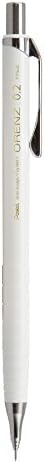 Pentel Orenz Mechanical Pencil 0.2Mm Ultra Fine Line, White Barrel, Box of 12 (PP502W)