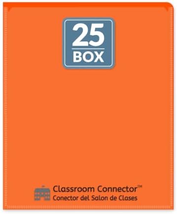 C-Line Classroom Connector School-to-Home Folders, Orange, 25 per Box (32002)