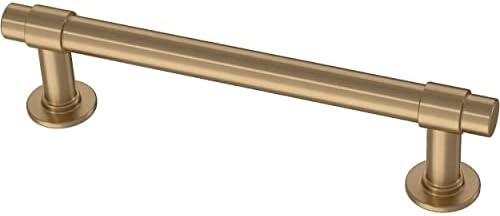 Franklin Brass Francisco (5-Pack) Cabinet Handles 4" Hole Center Pulls | Champagne Bronze Hardware Kitchen Door, Drawers, Dressers, Furniture P29617Z-CZ-B1