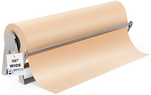 Bryco Goods 36 Inch All Paper Roll Dispenser and Cutter, Heavy-Duty