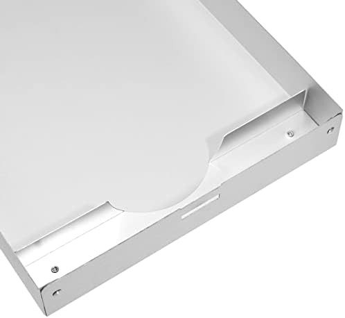 Amazon Basics Aluminum Storage Clipboard, Two-Tier, Standard Clip, 14" x 9", Silver