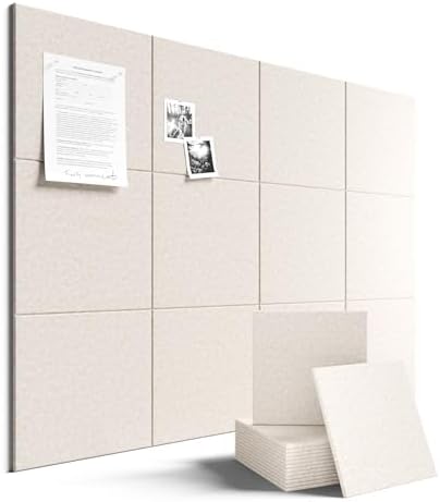 Fluxynara Felt Bulletin Board & Cork Board Alternative, Oatmeal
