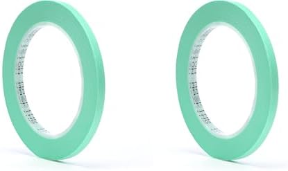 3M Precision Masking Tape, 06525, 1/4" x 60 yds (Pack of 2)