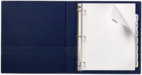 Avery Big Tab™ Printable Label Dividers, 8-Tab, White, 20 Sets