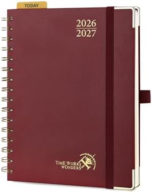 POPRUN 2026-2027 Weekly Planner 6.25" x 8.5" Weekly and Monthly Planner