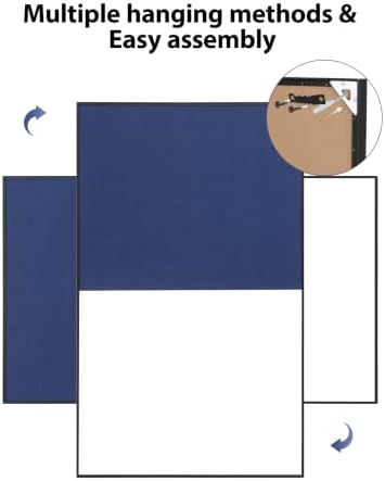 ARCOBIS Cork Board White Board Combo for Wall
