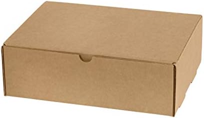Top Pack Supply Literature Mailers, 9" x 6 1/2" x 1 3/4", Kraft (Pack of 50)