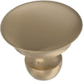 Franklin Brass 10 Pack Champagne Bronze Gold Cabinet Knobs 1-3/16 inch (30mm) Kitchen Cabinet Handles and Drawer Knobs for Cupboards, Dressers, Furniture, Bathroom Vanity |Medici