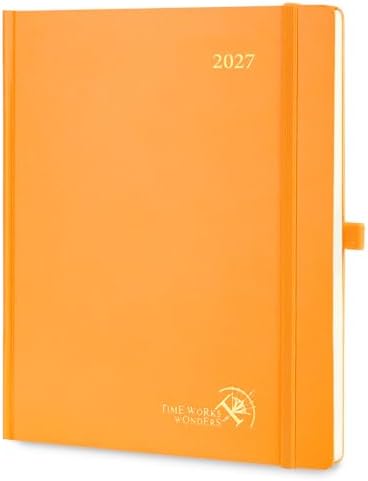 POPRUN 2027 Planner Weekly and Monthly, 8.5" x 10.5", Daily Calendar Book
