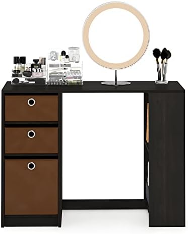 FURINNO Computer Study Writing Desk, Espresso, Model:15110EXBR