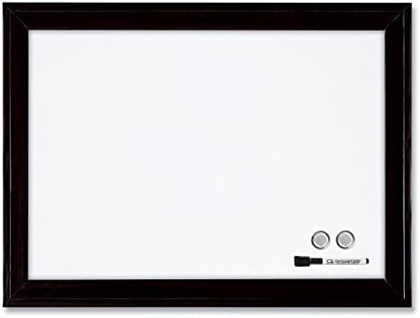 Quartet Magnetic Dry Erase Board, 17" x 23" Whiteboard/White Board, Black Frame (79282)