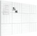 Bumusty 48" x 36" Large Cork Board Alternative, Cold White