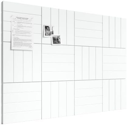 Bumusty 48" x 36" Large Cork Board Alternative, Cold White