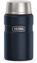 THERMOS Stainless King Food Jar with Bowl, 24oz, Matte Midnight Blue