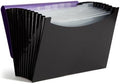 Smead Accordion File Organizer, Document Folder, 12 Divider, Purple/Black