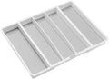 madesmart Classic Expandable Compartment Utensil Tray, White