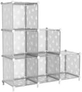UNKU 6 Cube Storage Organizer, Closet Organizer Storage Shelf,Translucent