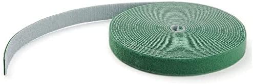 StarTech 25ft (7.6m) Hook and Loop Roll, Green, Fastener Tape (HKLP25GN)