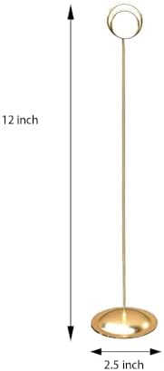HOHIYA 12 Pack 12" Gold Table Number Holders for Weddings & Events
