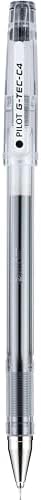 PILOT G-Tec-C Gel Ink Pens, Ultra Fine Point (0.4mm), Black Ink, 12-Pack