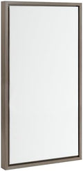 Kate and Laurel Sylvie Blank Framed Canvas Wall Art; 14x26.5 Gray; Modern Empty Canvas for Paint-Your-Own Art; Ready to Paint Premium Canvas Already Framed